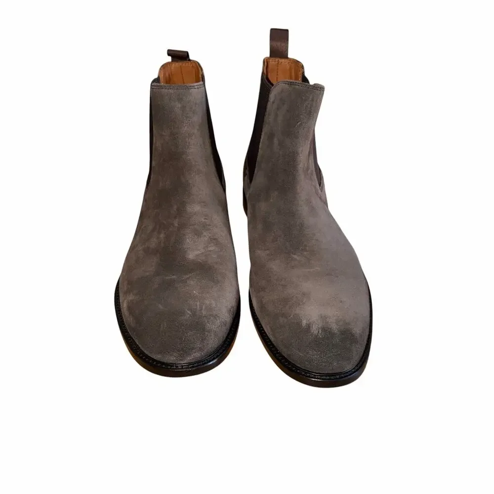 Banana Republic Dwen Chelsea Boots Men’s 11 Espresso Brown Suede Leather